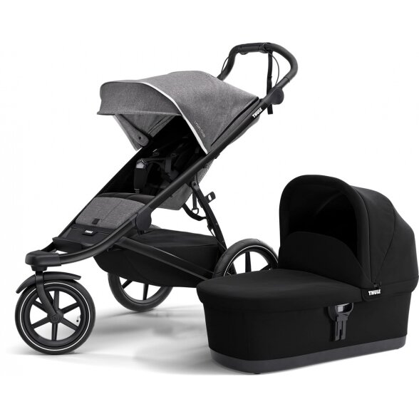 THULE Urban Glide 2 bėgimo vežimėlis, rinkinys "2-in-1" | Grey Melange