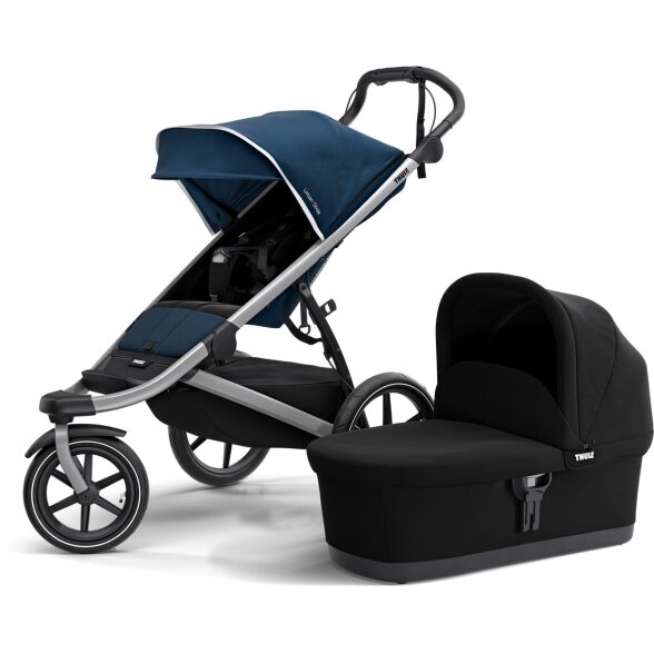 THULE Urban Glide 2 bėgimo vežimėlis, rinkinys "2-in-1" | Majolika Blue