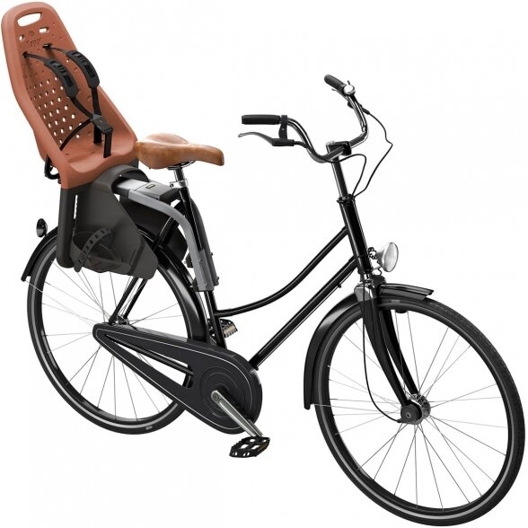 "Thule Yepp Maxi" - ant rėmo tvirtinama dviračių sėdynė | Brown 3