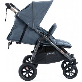 "Valco Baby Snap Duo SPORT" lengvas dvynių vežimėlis | Denim