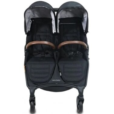 Valco Baby Snap Duo Trend - dvynių vežimėlis  | Ash Black 1