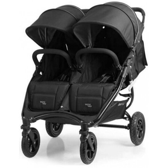 "Valco Baby Snap Duo SPORT" lengvas dvynių vežimėlis | Coal Black