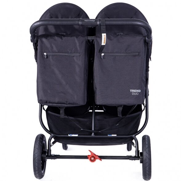 Valco Baby Snap Duo Trend SPORT - dvynių vežimėlis | Ash Black 8