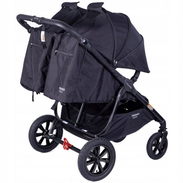 Valco Baby Snap Duo Trend SPORT - dvynių vežimėlis | Ash Black 9